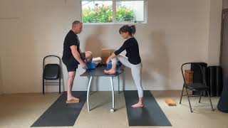Standing Balance with support - Wendy Purdon Yoga